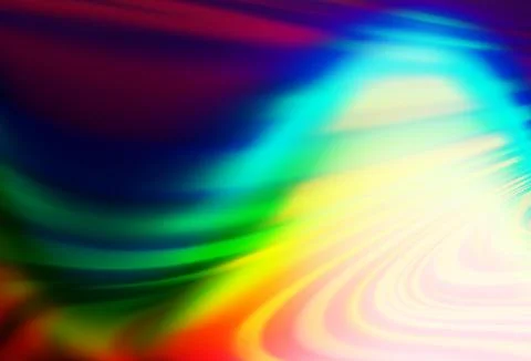 Light Multicolor, Rainbow vector pattern with lines, ovals. 스톡 일러스트