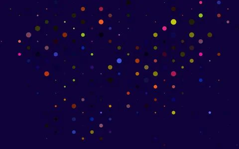 Light Multicolor, Rainbow vector pattern with spheres. Stock Illustration