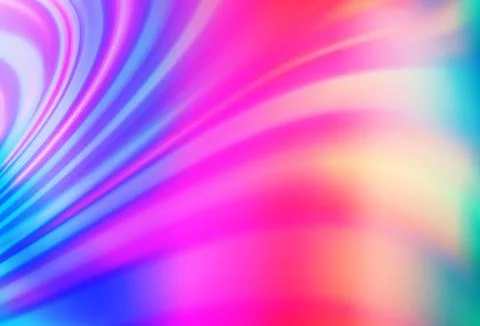 Light Multicolor, Rainbow vector pattern with liquid shapes. Illustrazione stock