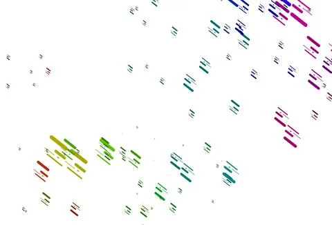 Light Multicolor, Rainbow vector pattern with narrow lines. Stock Illustration