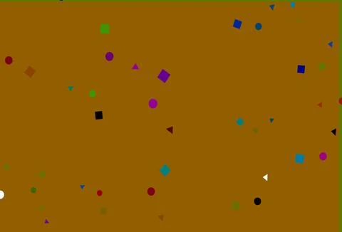 Light Multicolor, Rainbow vector pattern in polygonal style with circles. Illustrazione stock