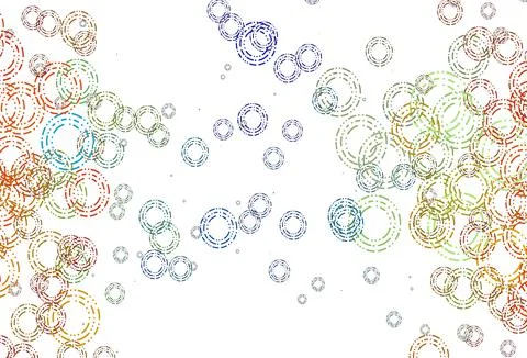 Light Multicolor, Rainbow vector pattern with spheres. Illustrazione stock