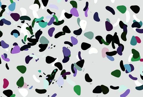 Light multicolor, rainbow vector pattern with chaotic shapes. イラスト素材
