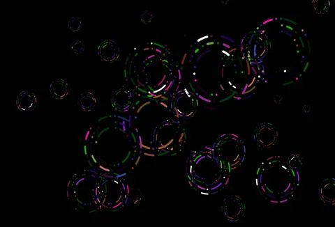 Light Multicolor, Rainbow vector pattern with spheres. Illustrazione stock