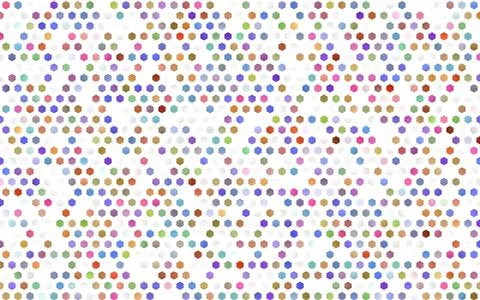 Light Multicolor, Rainbow vector pattern with colorful hexagons. Stock Illustration