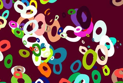 Light Multicolor, Rainbow vector pattern with spheres. Stock Illustration