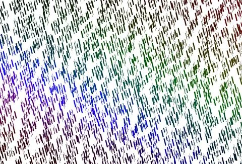 Light Multicolor, Rainbow vector pattern with narrow lines. 스톡 일러스트
