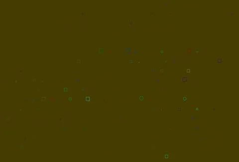 Light Multicolor, Rainbow vector pattern with spheres, squares. Illustrazione stock