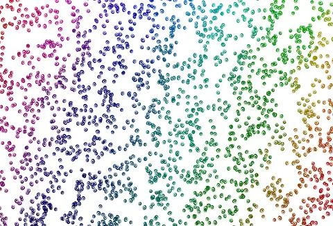 Light Multicolor, Rainbow vector pattern with spheres. Stock Illustration
