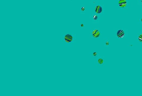 Light multicolor, rainbow vector pattern with spheres. Stock Illustration