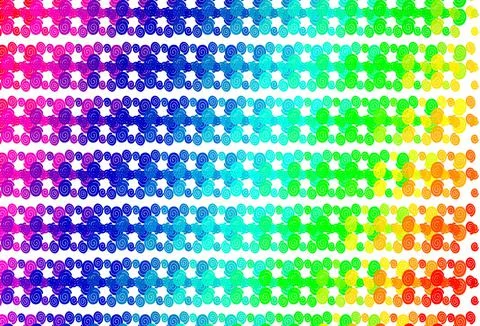 Light Multicolor, Rainbow vector pattern with lava shapes. 스톡 일러스트