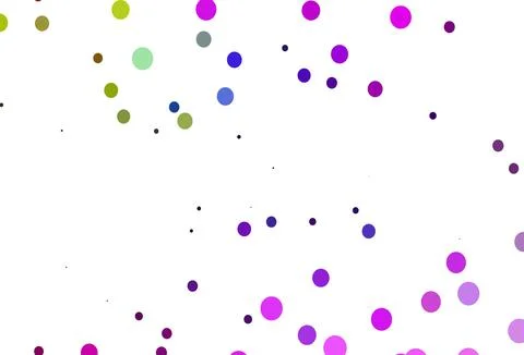 Light Multicolor, Rainbow vector pattern with spheres. Stock Illustration