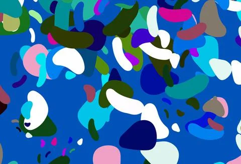 Light Multicolor, Rainbow vector pattern with chaotic shapes. イラスト素材