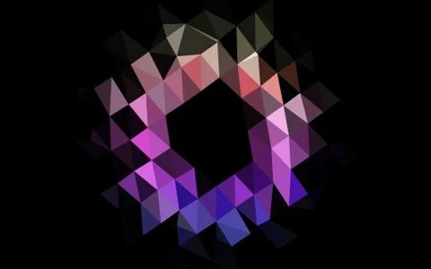 Light Multicolor, Rainbow vector polygon abstract backdrop. Stock-Illustration