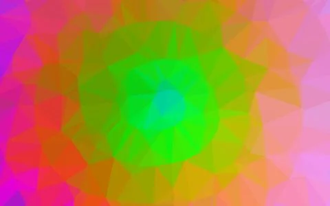 Light Multicolor, Rainbow vector polygon abstract backdrop. イラスト素材