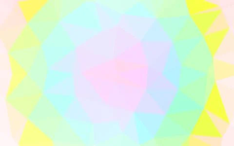 Light Multicolor, Rainbow vector polygon abstract background. イラスト素材