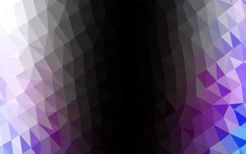 Light Multicolor, Rainbow vector polygon abstract background. Stock Illustration