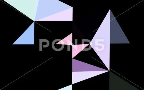 Light Multicolor, Rainbow vector polygon abstract layout. Illustrazione stock