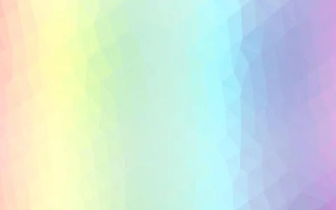 Light Multicolor, Rainbow vector polygonal pattern. Stock Illustration