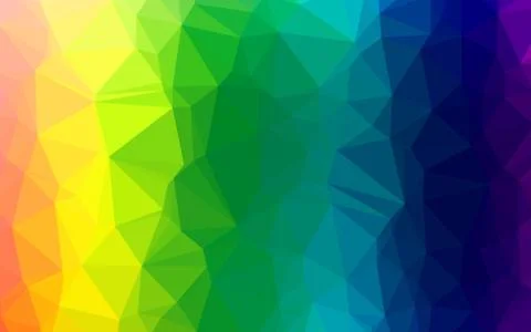 Light Multicolor, Rainbow vector polygonal pattern. Illustrazione stock