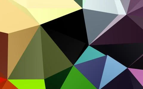 Light Multicolor, Rainbow vector polygonal pattern. Stockillustratie