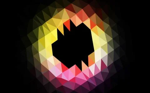 Light Multicolor, Rainbow vector polygonal pattern. 库存插图