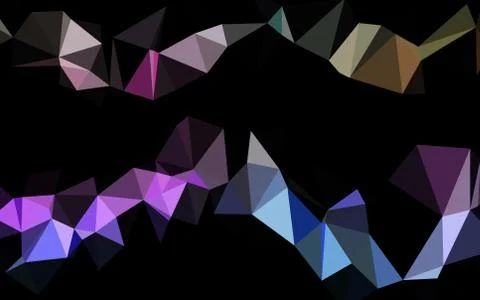Light Multicolor, Rainbow vector polygonal template. 库存插图