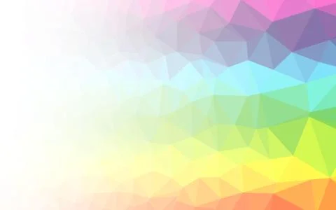 Light Multicolor, Rainbow vector polygonal pattern. 스톡 일러스트