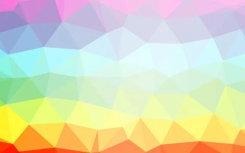 Light Multicolor, Rainbow vector polygonal pattern. イラスト素材