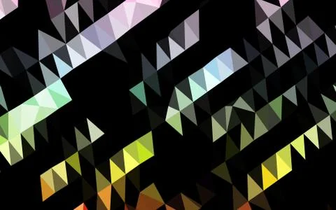 Light Multicolor, Rainbow vector polygonal pattern. 스톡 일러스트