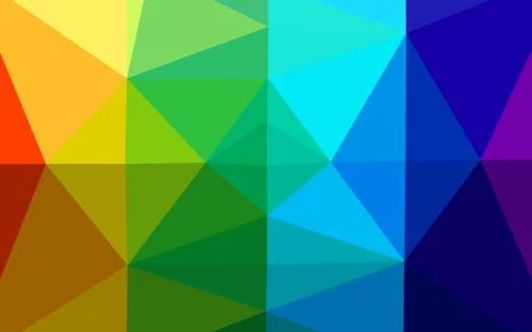 Light Multicolor, Rainbow vector polygonal pattern. Illustrazione stock