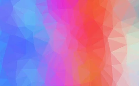 Light Multicolor, Rainbow vector polygonal template. Illustrazione stock