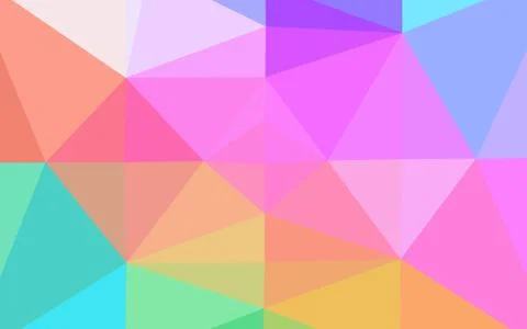 Light Multicolor, Rainbow vector polygonal pattern. イラスト素材