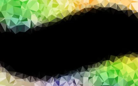 Light Multicolor, Rainbow vector polygonal pattern. Illustrazione stock
