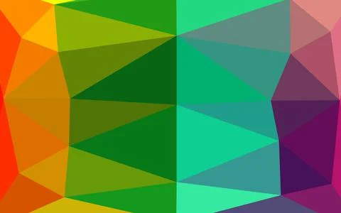 Light Multicolor, Rainbow vector polygonal pattern. イラスト素材
