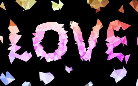 Light Multicolor, Rainbow vector polygonal pattern. Illustration