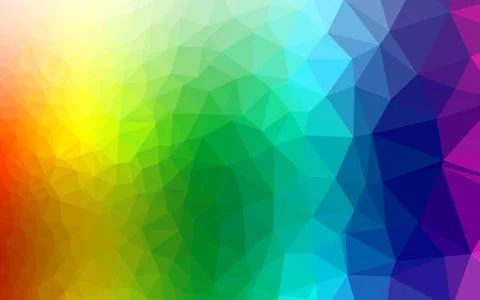 Light Multicolor, Rainbow vector polygonal pattern. イラスト素材