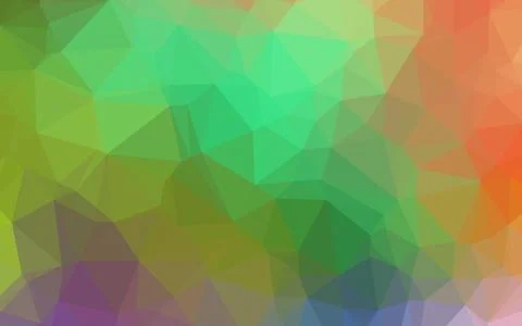 Light Multicolor, Rainbow vector polygonal pattern. Illustrazione stock