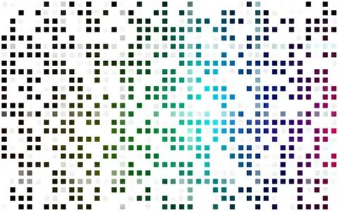 Light Multicolor, Rainbow vector seamless pattern in square style. 스톡 일러스트