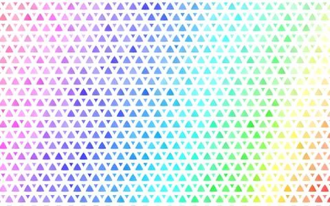 Light Multicolor, Rainbow vector seamless pattern in polygonal style. Stock Illustration