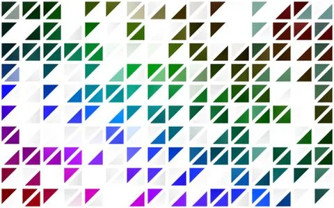 Light Multicolor, Rainbow vector seamless pattern in polygonal style. イラスト素材