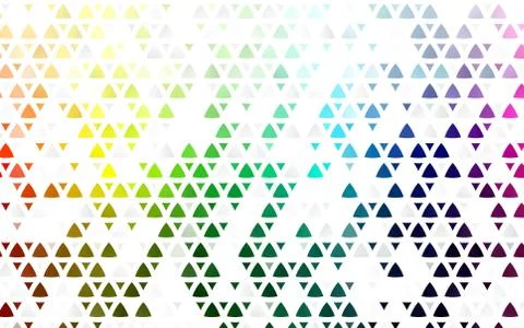 Light Multicolor, Rainbow vector seamless pattern in polygonal style. 스톡 일러스트