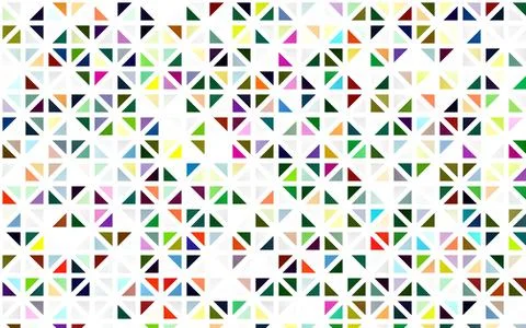 Light Multicolor, Rainbow vector seamless pattern in polygonal style. Illustrazione stock