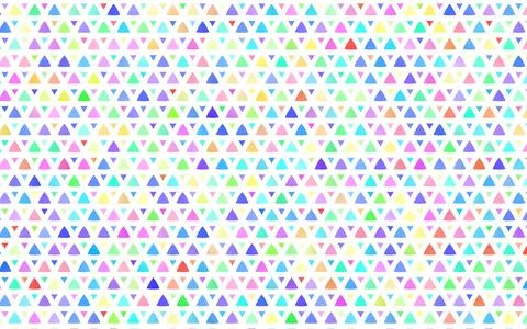 Light Multicolor, Rainbow vector seamless pattern in polygonal style. 스톡 일러스트