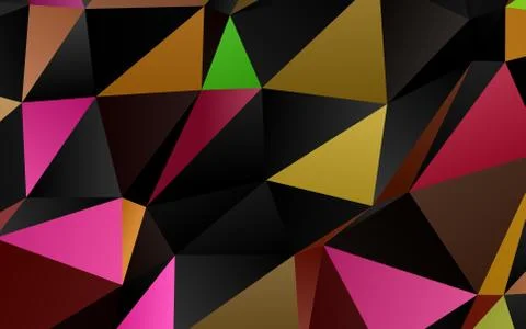 Light Multicolor, Rainbow vector shining triangular pattern. Stockillustratie