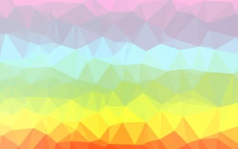 Light Multicolor, Rainbow vector shining triangular pattern. Stock Illustration