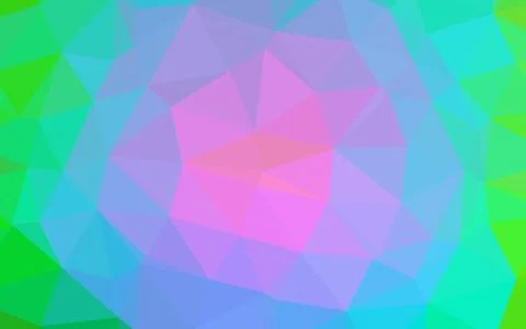 Light Multicolor, Rainbow vector shining triangular pattern. Stock Illustration