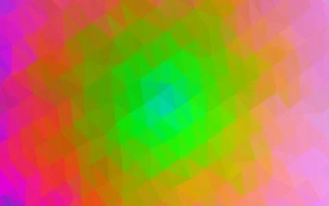 Light Multicolor, Rainbow vector shining triangular background. 스톡 일러스트