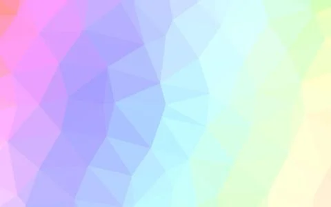 Light Multicolor, Rainbow vector shining triangular pattern. Stock Illustration