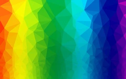 Light Multicolor, Rainbow vector shining triangular pattern. Illustrazione stock